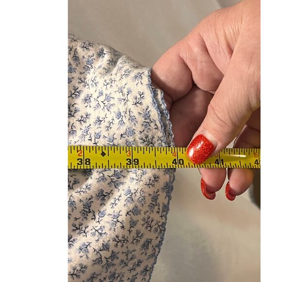 CHAPS Size 2X Cottagecore Floral Pajama Set Romantic Lounge Pants with Pockets - Picture 12 of 14